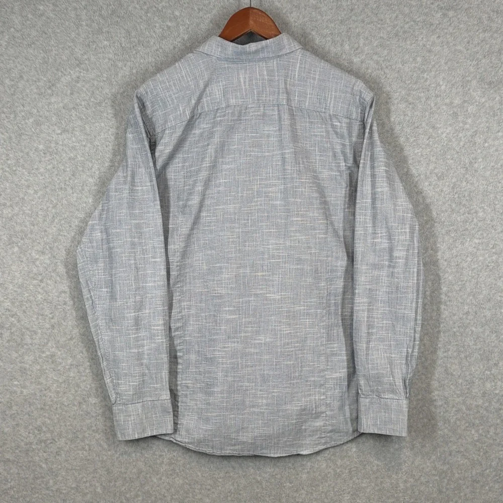 Banana Republic Chambray Shirt Mens Large Light Blue Soft Wash Slim Fit